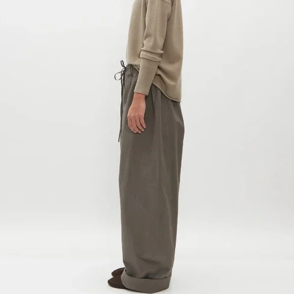NWT Lauren Manoogian Duvet Pants Wide Leg Trousers Lead size 1 - Picture 10 of 11